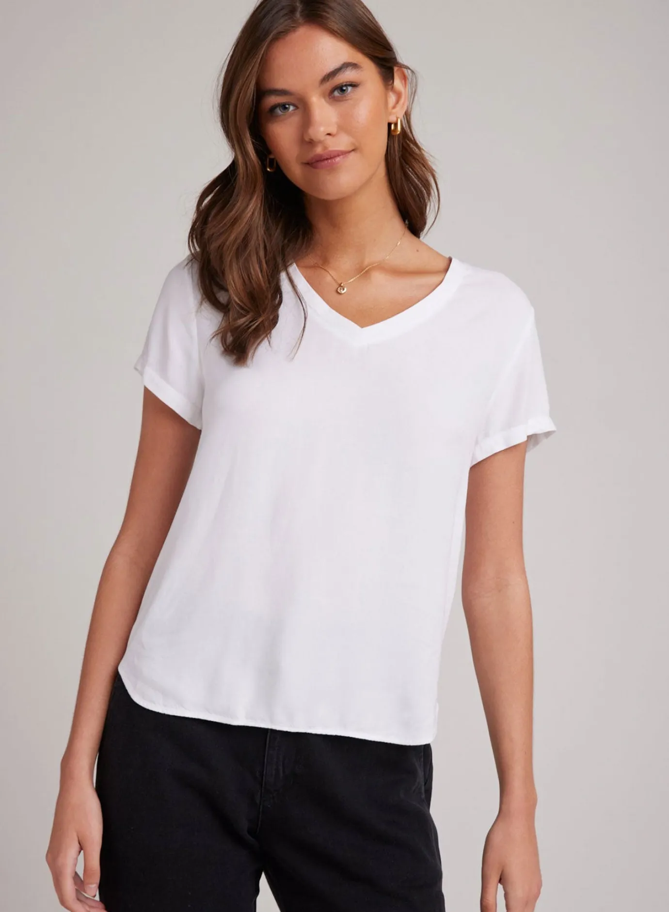 Bella Dahl V-Neck Tee - - Short Sleeve