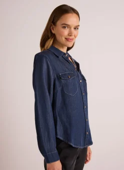Bella Dahl Western Shirt - Dark Denim- Button Down