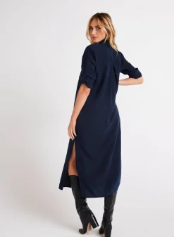 Bella Dahl Western Yoke Duster Dress - Endless Sea- Seasonal Essentials